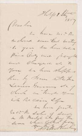 Letter, 1 August 1857