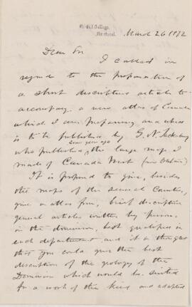 Letter, 26 March 1872