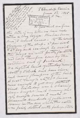 Letter, 3 June 1885