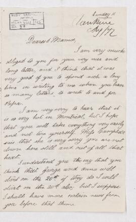 Letter, 11 August 1872