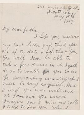 Letter, 19 May 1907