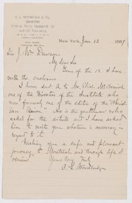 Letter, 13 January 1887