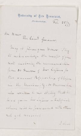 Letter, 25 February 1879