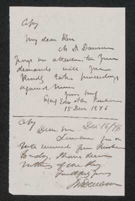 Letter, 15-16 December 1876