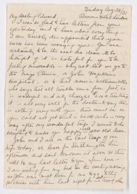 Letter, 28 August 1931