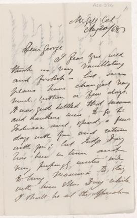 Letter, 20 August 1868