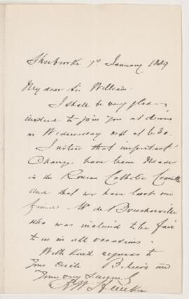 Letter, 7 January 1889