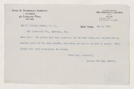Letter, 4 May 1896