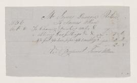 Receipt, 6 October 1856