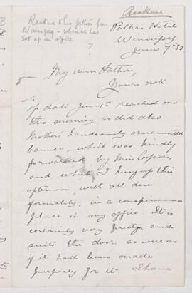 Letter, 7 June 1883