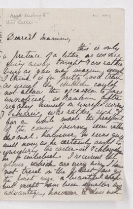 Undated letter from Anna Harrington