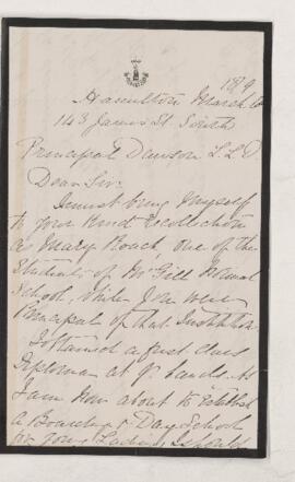 Letter, 6 March 1879