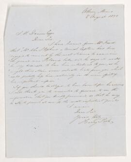 Letter, 8 August 1850