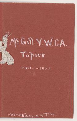 McGill Y.W.C.A. topics, 1901-1902
