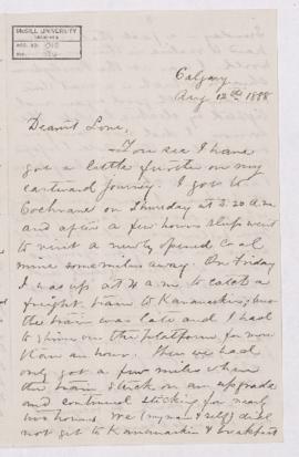 Letter, 12 August 1888