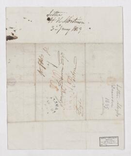 Letter, 3 January 1839