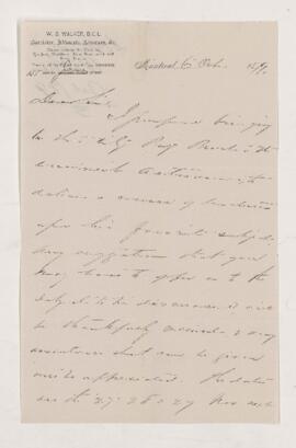 Letter, 6 October 1879