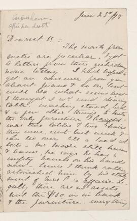 Letter, 23 June 1898