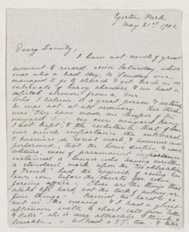 Letter, 21 May 1902