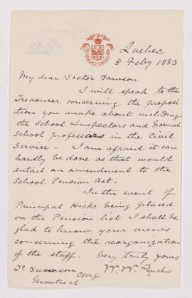 Letter, 8 February 1883