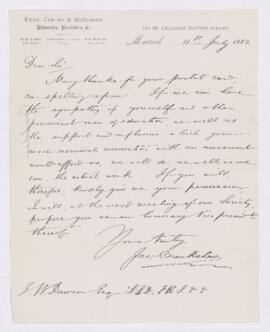 Letter, 11 July 1882