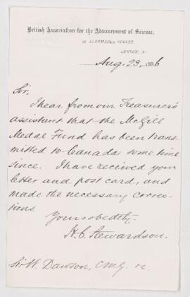 Letter, 23 August 1886