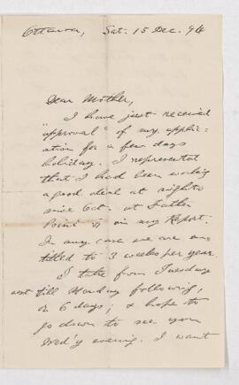 Letter, 15 December 1894