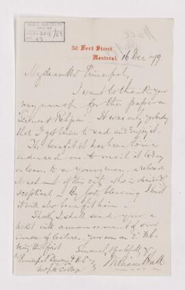 Letter, 16 December 1879