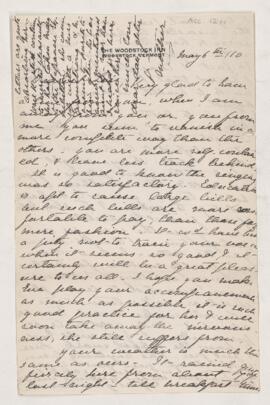 Letter, 6 May 1910