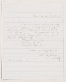 Letter, 6 July 1869