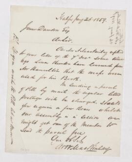 Letter, 26 January 1859
