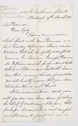 Letter, 19 March 1880