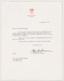 Letter, 21 December 1971