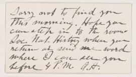 Letter from A.H.