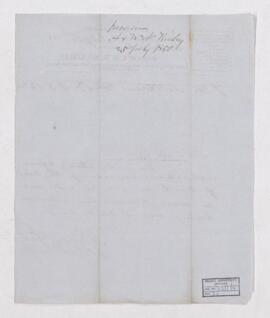 Account, 20 July 1850
