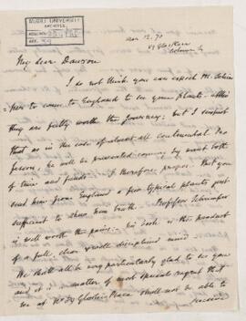 Letter, 12 March 1870