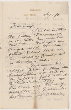 Letter, 17 August 1891
