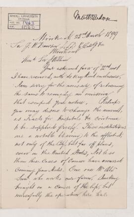 Letter, 13 March 1899