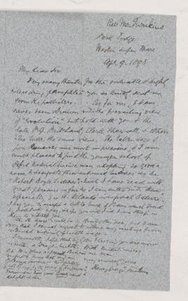 Letter, 9 April 1898