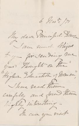 Letter, 6 November 1871