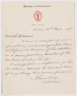 Letter, 30 November 1887