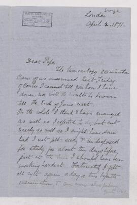 Letter, 2 April 1871