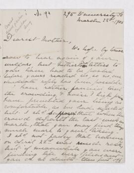 Letter, 22 March 1905