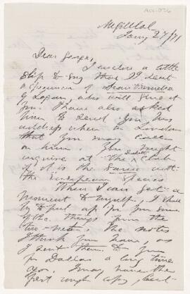Letter, 28 January 1871