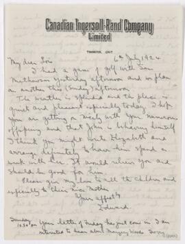Letter, 6 July 1924