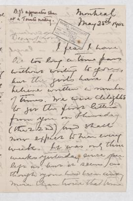 Letter, 25 May 1902