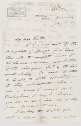 Letter, 13 August 1879
