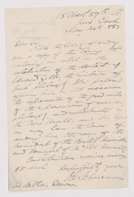 Letter, 20 May 1886