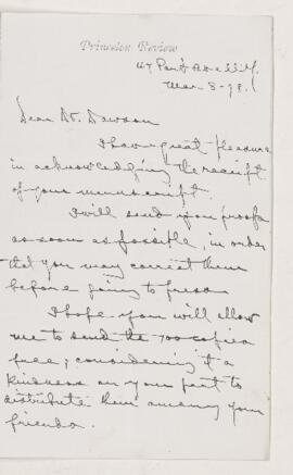 Letter, 8 March 1878