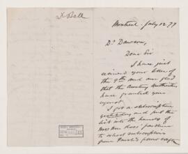 Letter, 12 July 1877